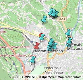 Mappa Via Monastero, 39012 Merano BZ, Italia (0.915)