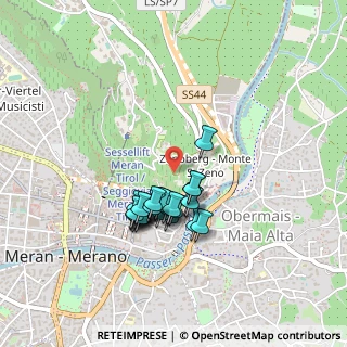Mappa Piazza Teatro, 39012 Merano BZ, Italia (0.34)