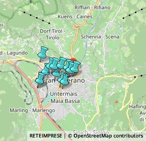 Mappa Piazza Teatro, 39012 Merano BZ, Italia (1.11857)