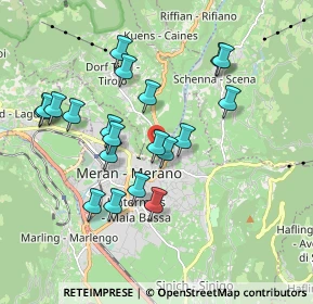 Mappa Piazza Teatro, 39012 Merano BZ, Italia (1.7295)