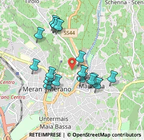 Mappa Piazza Teatro, 39012 Merano BZ, Italia (0.8145)