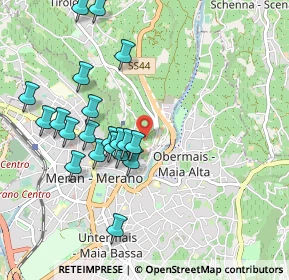 Mappa Piazza Teatro, 39012 Merano BZ, Italia (0.951)