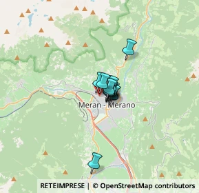 Mappa Via Andreas Hofer, 39012 Merano BZ, Italia (1.35727)