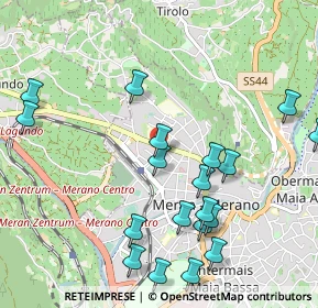 Mappa Via Andreas Hofer, 39012 Merano BZ, Italia (1.14947)