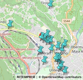 Mappa Via Andreas Hofer, 39012 Merano BZ, Italia (0.98368)