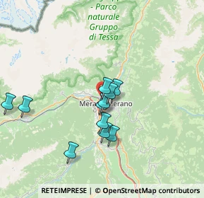 Mappa Via Andreas Hofer, 39012 Merano BZ, Italia (5.87636)