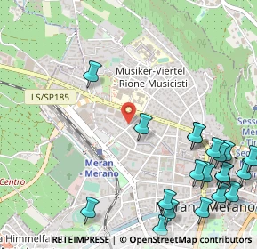 Mappa Via Andreas Hofer, 39012 Merano BZ, Italia (0.7315)