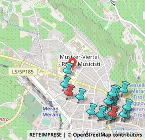 Mappa Via Giacomo Rossini, 39012 Merano BZ, Italia (0.6835)