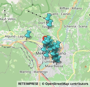 Mappa Via Giacomo Rossini, 39012 Merano BZ, Italia (1.1335)