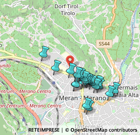 Mappa Via S. Francesco, 39012 Merano BZ, Italia (0.8145)