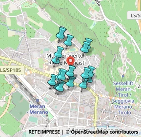 Mappa Via S. Francesco, 39012 Merano BZ, Italia (0.298)