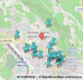 Mappa Via San Francesco, 39012 Merano BZ, Italia (0.505)