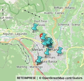 Mappa Via S. Francesco, 39012 Merano BZ, Italia (1.22)