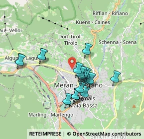 Mappa Via S. Francesco, 39012 Merano BZ, Italia (1.5305)