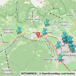 Mappa Via Steinach, 39022 Lagundo BZ, Italia (2.845)
