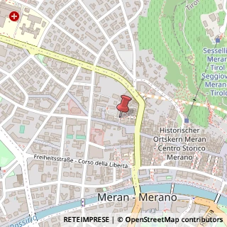 Mappa Via Mainardo, 22/g, 39012 Merano, Bolzano (Trentino-Alto Adige)