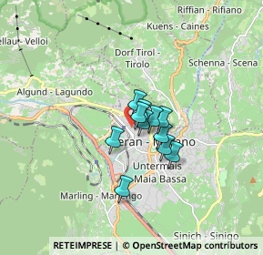 Mappa Via Giovanni Segantini, 39012 Merano BZ, Italia (0.85182)