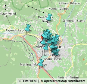 Mappa Via Giovanni Segantini, 39012 Merano BZ, Italia (0.9685)