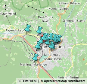 Mappa Via Giovanni Segantini, 39012 Merano BZ, Italia (0.88813)