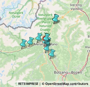 Mappa Via Giovanni Segantini, 39012 Merano BZ, Italia (7.67)