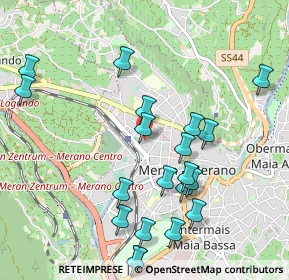 Mappa Via Giovanni Segantini, 39012 Merano BZ, Italia (1.0885)