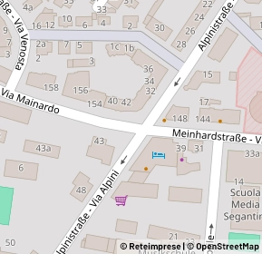 Mappa Via alpini, 39012 Merano BZ, Italia (0.04231)