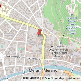 Mappa Via delle Corse, 109, 39012 Merano, Bolzano (Trentino-Alto Adige)