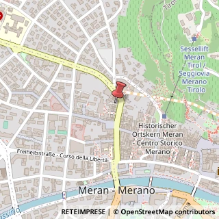 Mappa Via delle Corse, 115, 39012 Merano, Bolzano (Trentino-Alto Adige)