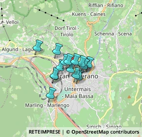 Mappa Via Mainardo, 39012 Merano BZ, Italia (0.88688)