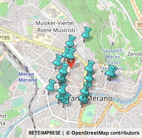 Mappa Via Mainardo, 39012 Merano BZ, Italia (0.3555)