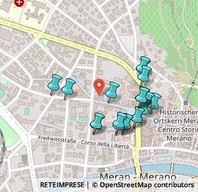 Mappa Via Mainardo, 39012 Merano BZ, Italia (0.2045)