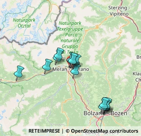 Mappa Via Mainardo, 39012 Merano BZ, Italia (12.605)