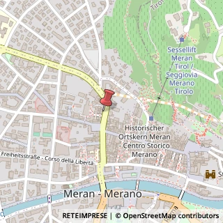 Mappa Via delle Corse, 103, 39012 Merano, Bolzano (Trentino-Alto Adige)
