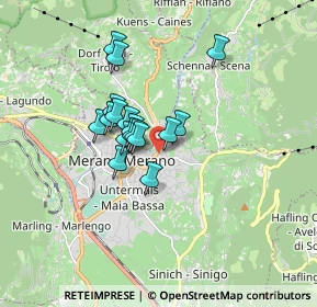 Mappa Via S. Giorgio, 39012 Merano BZ, Italia (1.17)