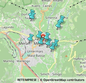 Mappa Via S. Giorgio, 39012 Merano BZ, Italia (1.22818)