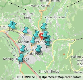 Mappa Via S. Giorgio, 39012 Merano BZ, Italia (1.52067)