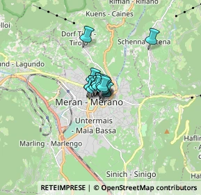 Mappa Via Leonardo da Vinci, 39012 Merano BZ, Italia (0.48222)