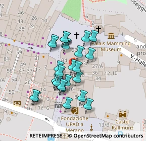 Mappa Piazza Duomo, 39012 Merano BZ, Italia (0.01852)