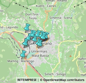 Mappa Via Haller, 39012 Merano BZ, Italia (0.99)