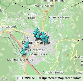 Mappa Via Haller, 39012 Merano BZ, Italia (0.73545)