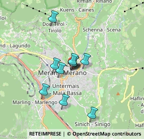 Mappa Via Haller, 39012 Merano BZ, Italia (1.15909)