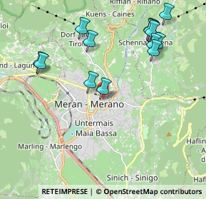 Mappa Via Haller, 39012 Merano BZ, Italia (2.24429)
