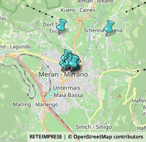Mappa Via Haller, 39012 Merano BZ, Italia (0.53667)