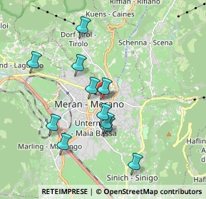 Mappa Via Haller, 39012 Merano BZ, Italia (1.71091)