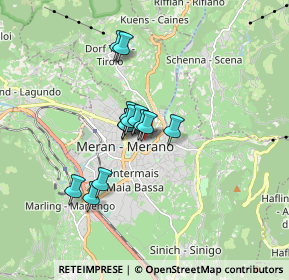 Mappa Via Haller, 39012 Merano BZ, Italia (1.13923)