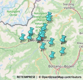 Mappa Via Haller, 39012 Merano BZ, Italia (9.85375)