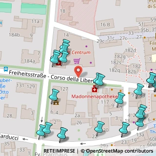 Mappa Corso della Libertà 184 Freiheitsstrasse, 39012 Merano BZ, Italia (0.075)