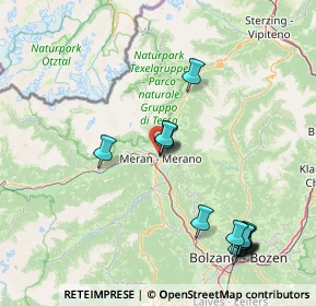 Mappa Via Mozart, 39012 Merano BZ, Italia (17.67143)