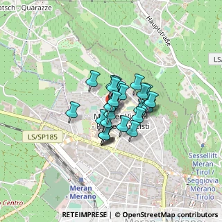 Mappa Via Mozart, 39012 Merano BZ, Italia (0.22593)