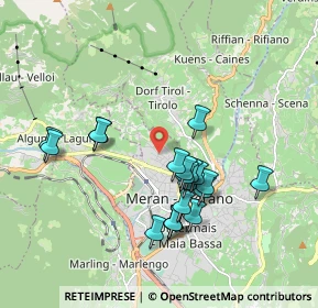 Mappa Via Mozart, 39012 Merano BZ, Italia (1.69)